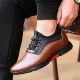 Fashion Sneakers Men Luxury Platform Elevator Shoes Brown S3098180