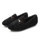 female winter versatile wear wool shoes with cashmere cotton ladle shoes S95741